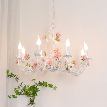 Amélie Rose Flowers Chandelier