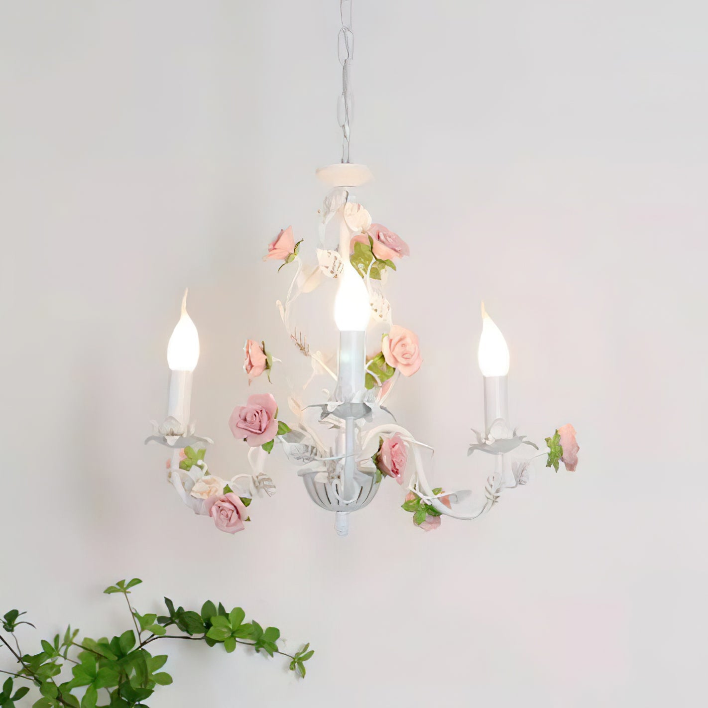 Amélie Rose Flowers Chandelier
