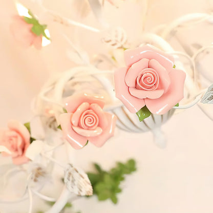 Amélie Rose Flowers Chandelier