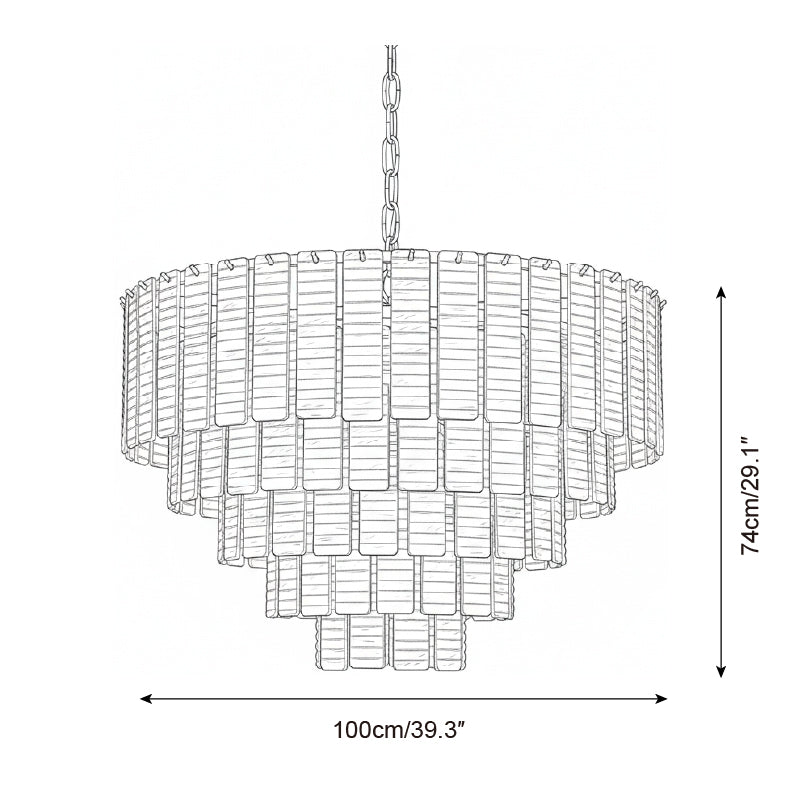 Rosewater Steps Chandelier