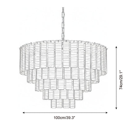 Rosewater Steps Chandelier