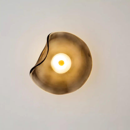 Amélie Round Nebulae Wall Light Glass and Metal LED Lighting