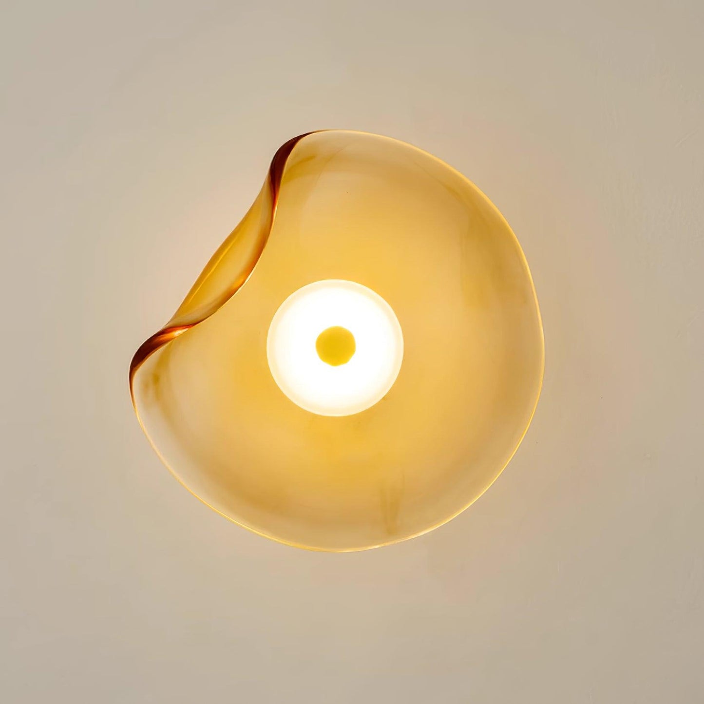 Amélie Round Nebulae Wall Light Glass and Metal LED Lighting