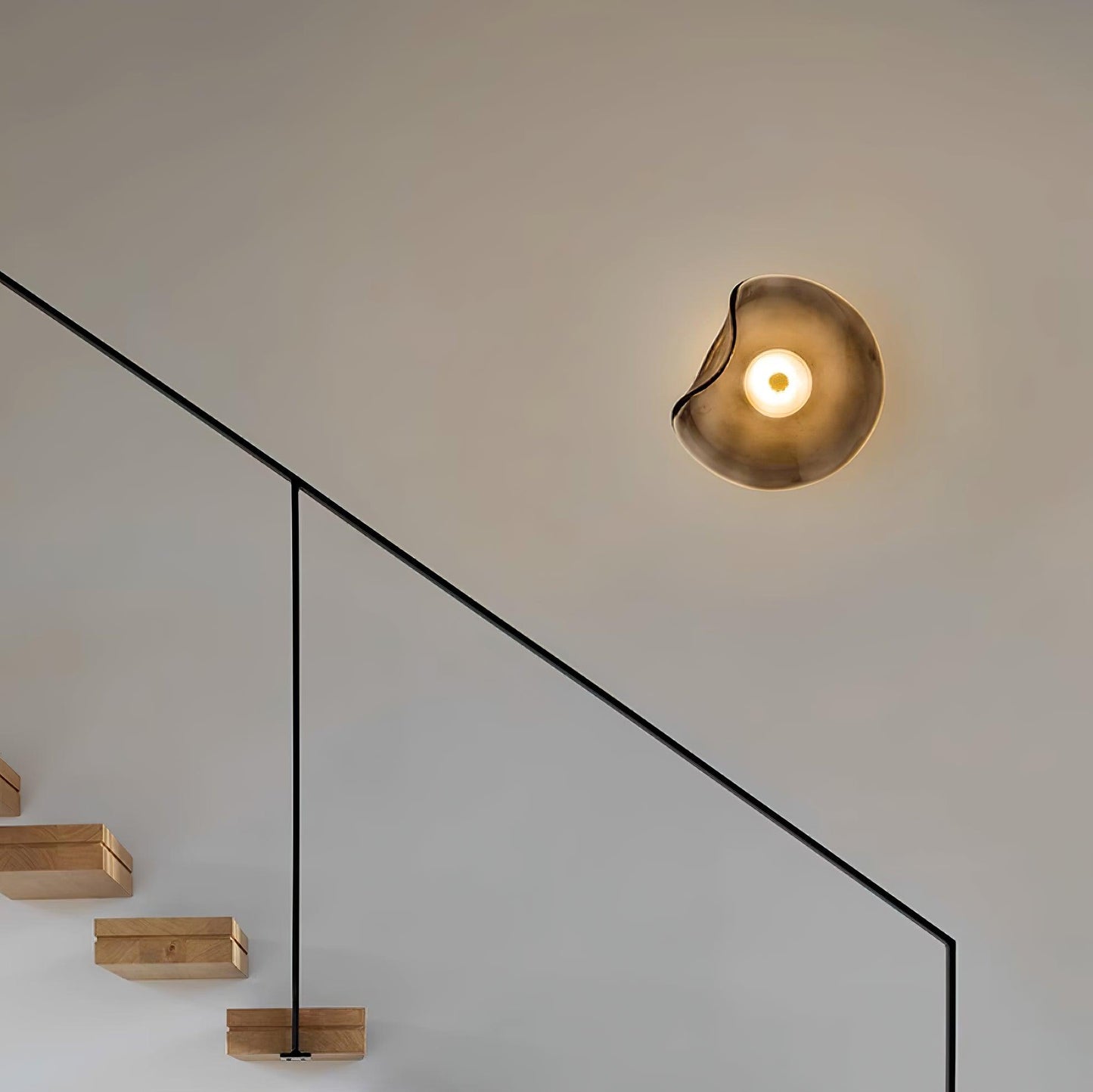 Amélie Round Nebulae Wall Light Glass and Metal LED Lighting