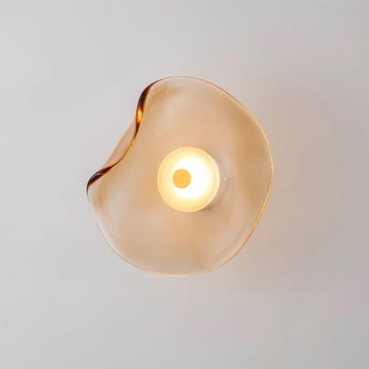 Amélie Round Nebulae Wall Light Glass and Metal LED Lighting