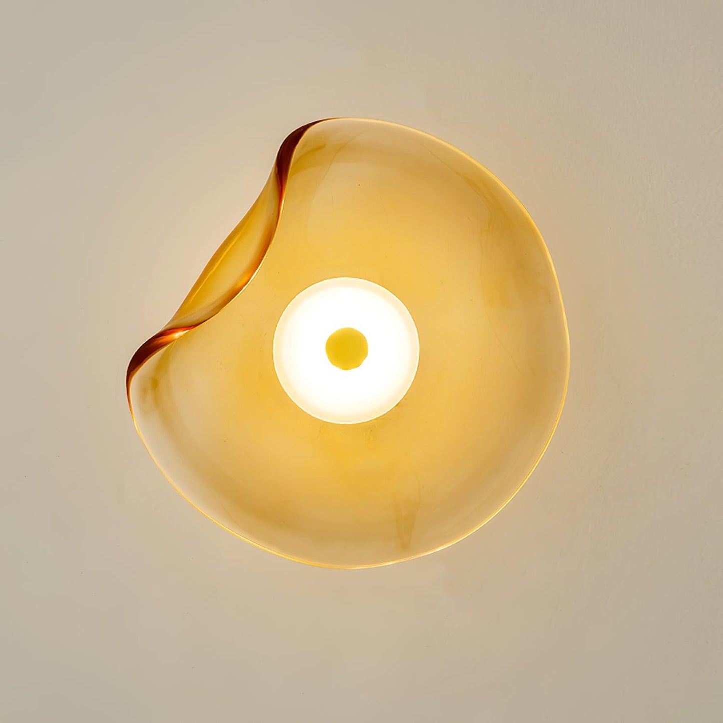 Amélie Round Nebulae Wall Light Glass and Metal LED Lighting