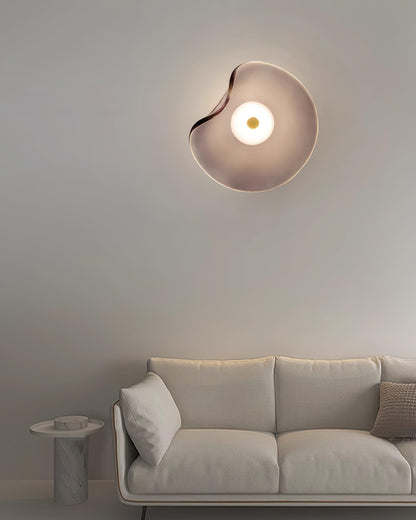 Amélie Round Nebulae Wall Light Glass and Metal LED Lighting