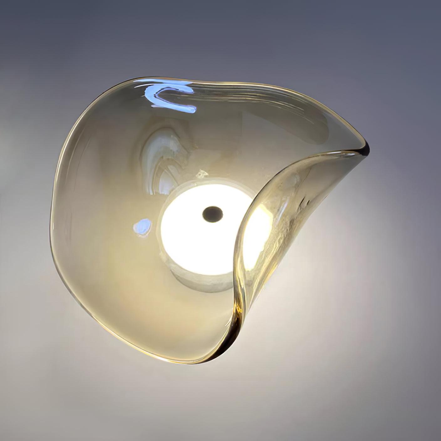 Amélie Round Nebulae Wall Light Glass and Metal LED Lighting