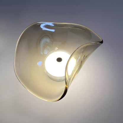 Amélie Round Nebulae Wall Light Glass and Metal LED Lighting