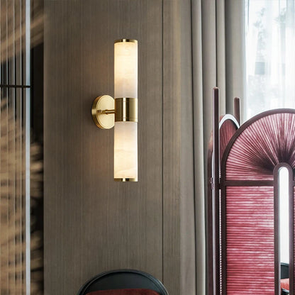 Elise Modern Marble Alabaster Wall Sconce Luxury Bedroom Light