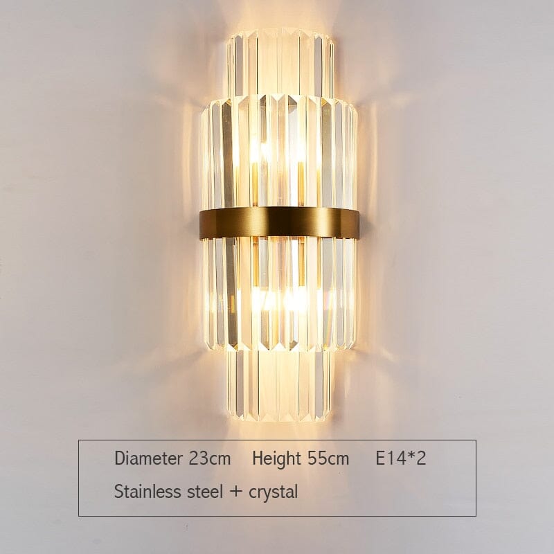Isabelle Orion Handcrafted Crystal Wall Lamp