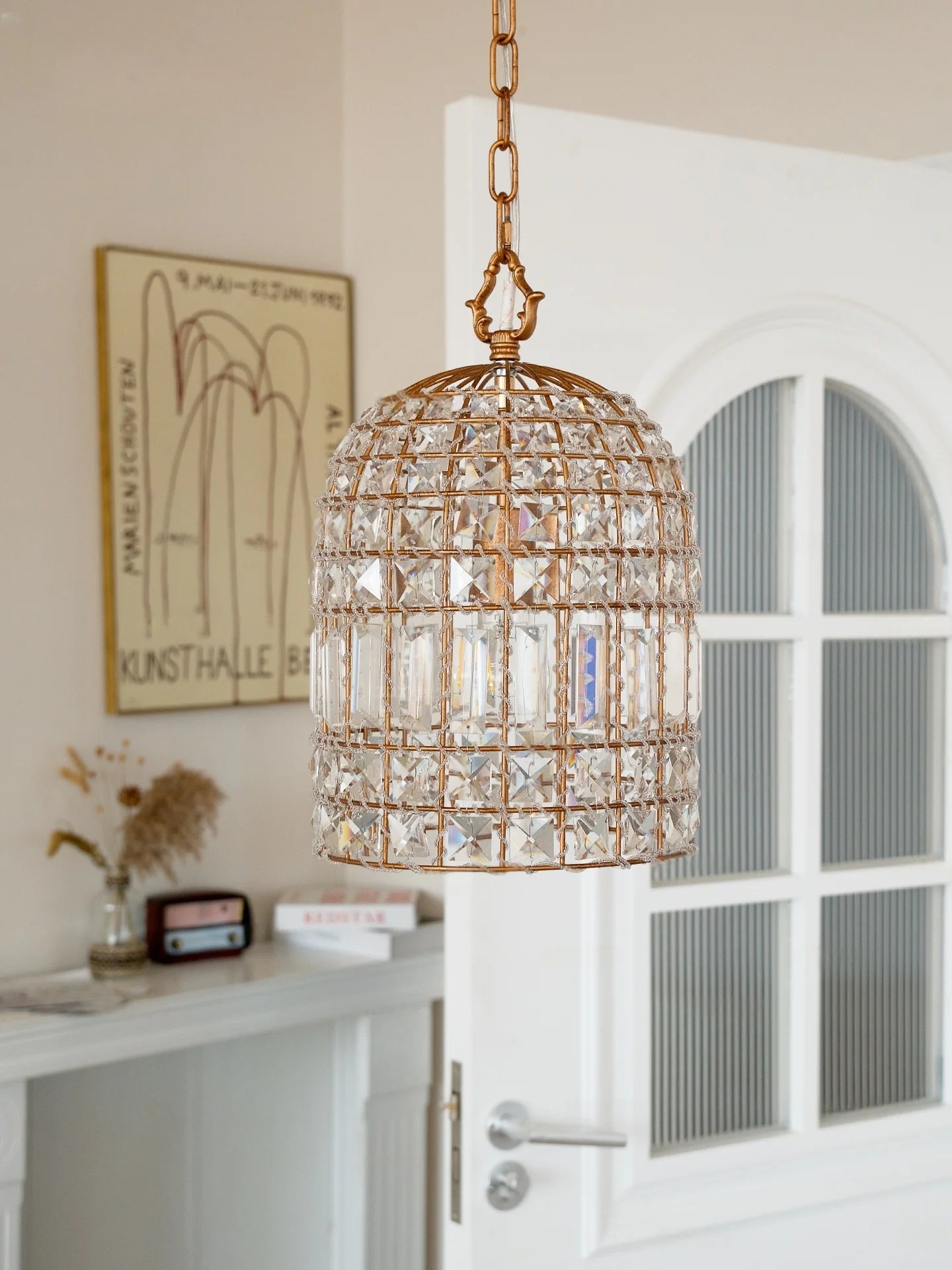 Aurélie Vintage Crystal Pendant Chandelier 6-Light Luxury