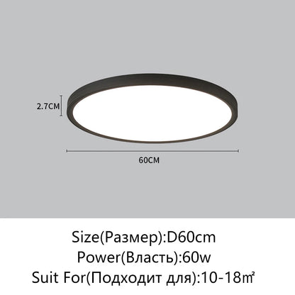 Juliette Ultrathin LED Remote Dimming Ceiling Light Modern