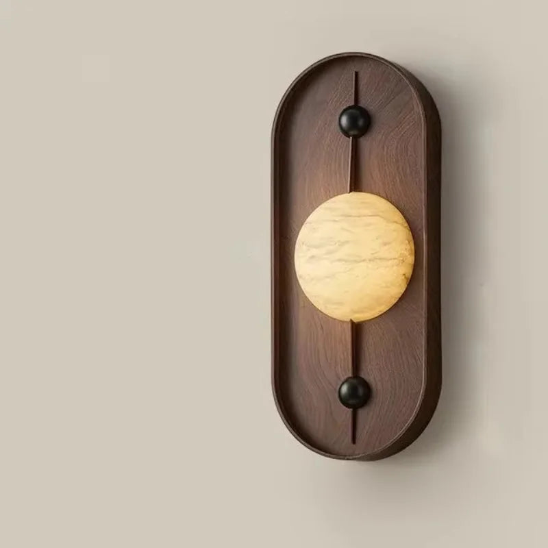 Élodie Soluna Sculpted Marble LED Wall Lamp
