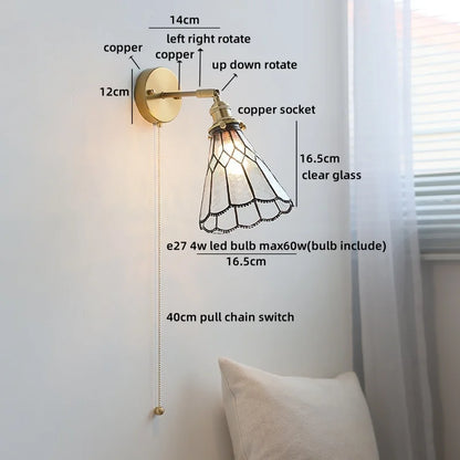 Aurélie Square Glass Wall Lamp Nordic Modern
