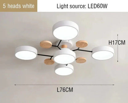 Anaïs Modern Tri-Color LED Ceiling Chandelier Light