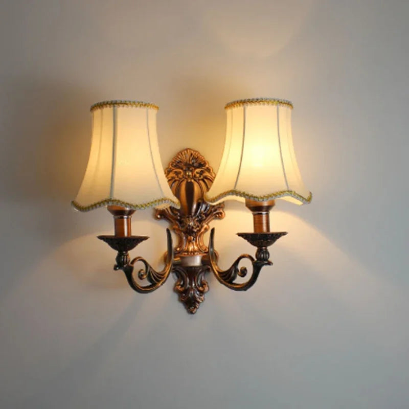 Margaux European Vintage Iron Candlestick Wall Lamp