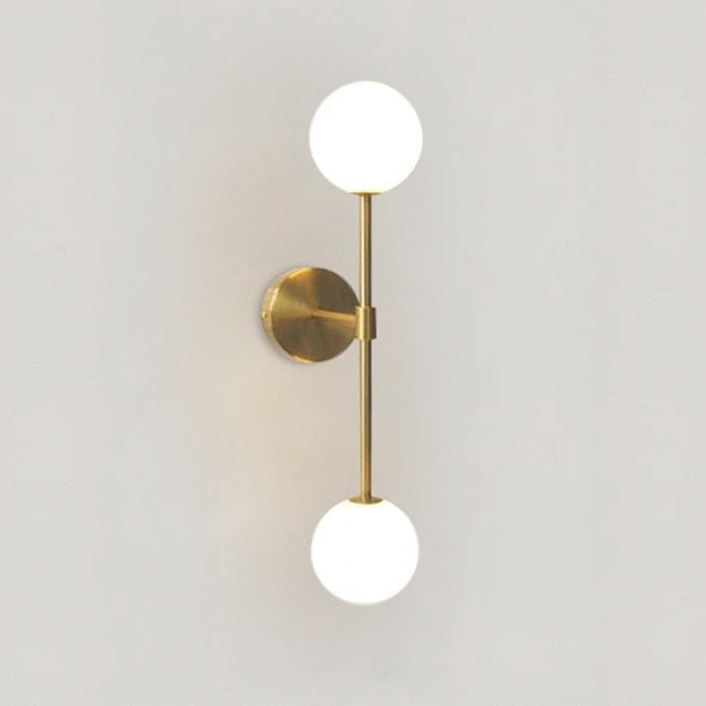 Émilie Milky Glass Ball Wall Lamp with Modern Elegant Design