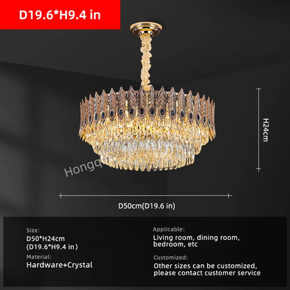 Élodie Crystal Ring LED Pendant Chandelier Light