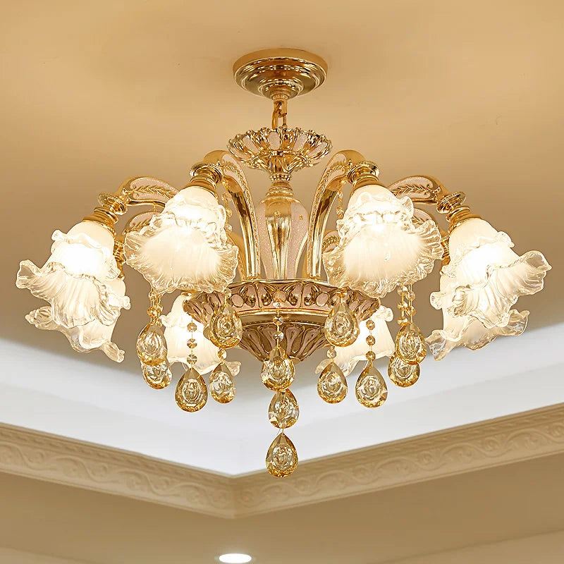 European Crystal Pendant Light for Living Room and Dining Area