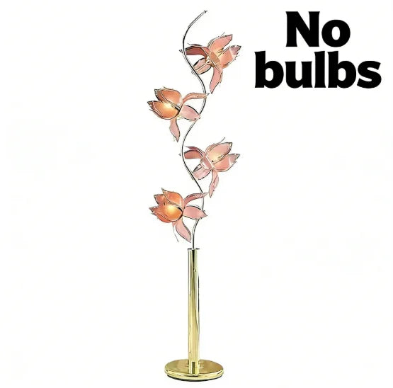 Élise Lotus LED Flexible Flower Table Lamp E26 Glass