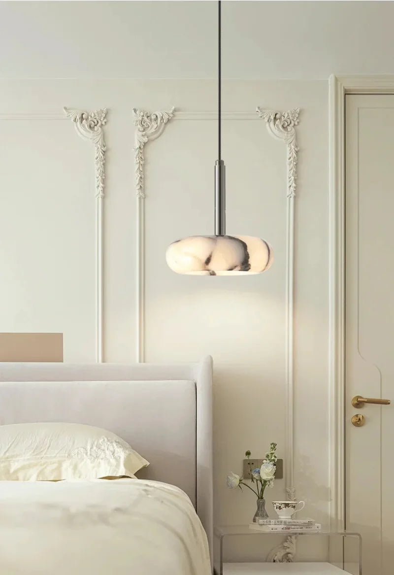 Élise Eclipse Mini Marble Disc Pendant Lamp