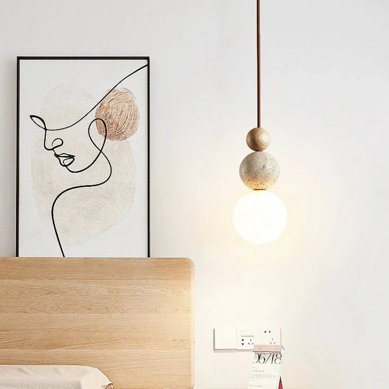 Béatrice Wabi-Sabi Stone Pendant Light
