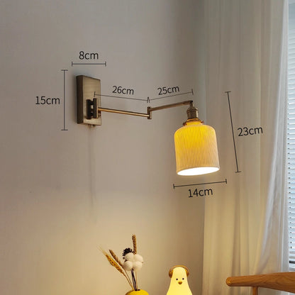 Geneviève Swing Arm Dual Head Wall Light