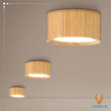 Amélie GX53 Wooden LED Ceiling Downlight Indoor Lamp