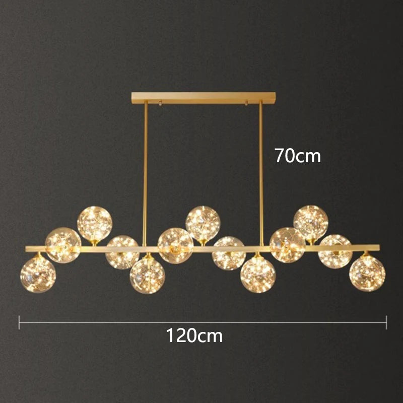 Aurélie Modern LED Pendant Chandelier for Living & Dining Rooms