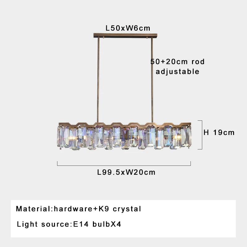 Sophie Luxury Italian Crystal Round Pendant Lamp Dining Living Foyer Decor