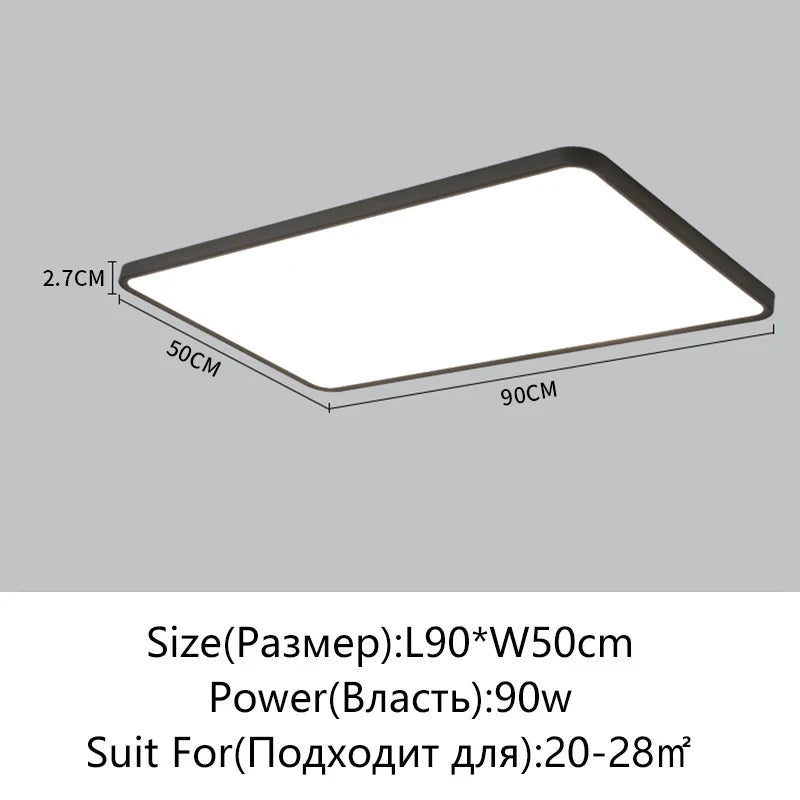 Juliette Ultrathin LED Remote Dimming Ceiling Light Modern