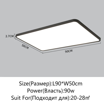 Juliette Ultrathin LED Remote Dimming Ceiling Light Modern