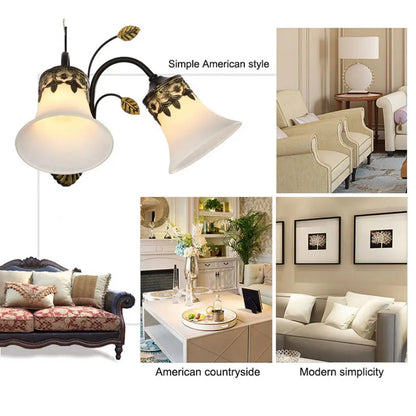 Sophie Retro Dual Head Frosted Glass Wall Lamp E27 Nordic Light