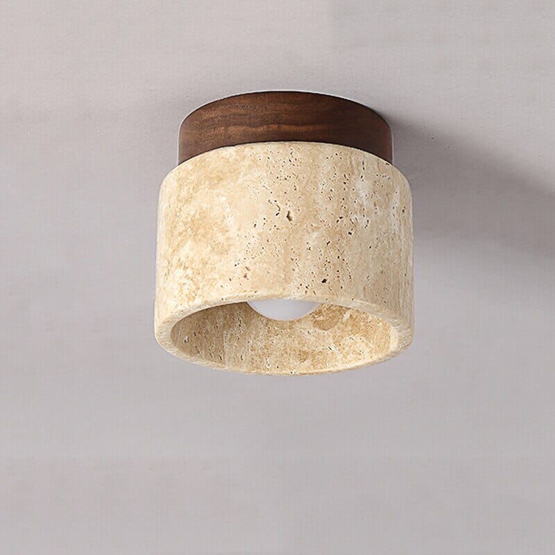 Amélie Wabi-Sabi Yellow Marble Ceiling Light