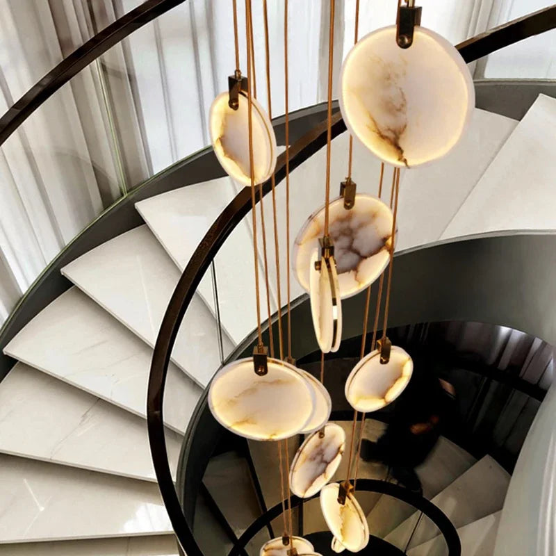 Amélie Modern Multi-Head LED Staircase Pendant Light