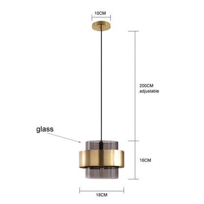 Amélie Carly Glass Pendant Light
