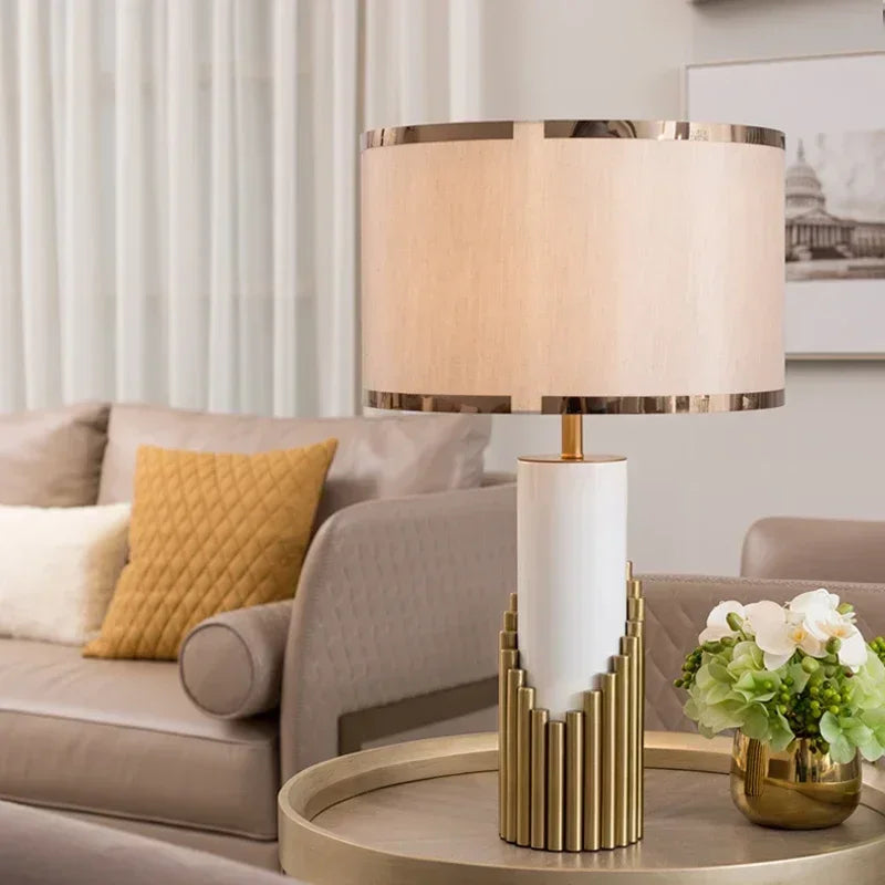 Aurelia Marble Accent Luxury Table Lamp
