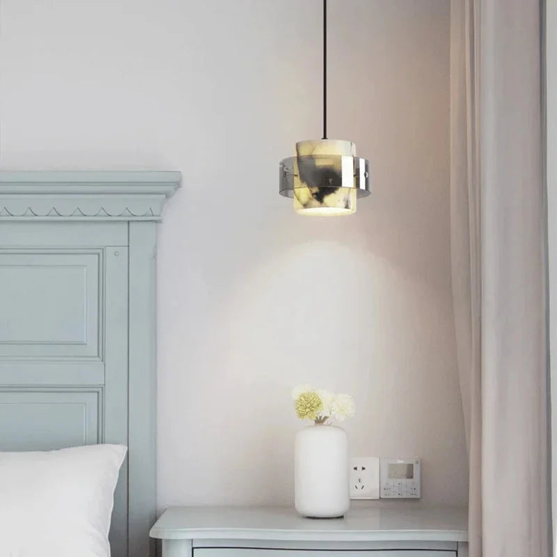 Selene Marble Halo Pendant Lamp