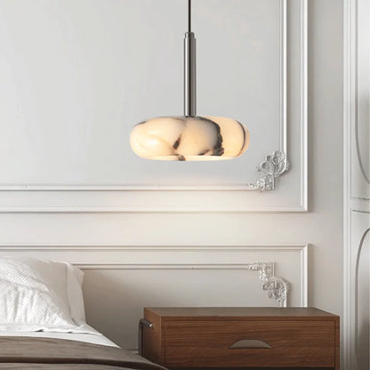 Élise Eclipse Mini Marble Disc Pendant Lamp