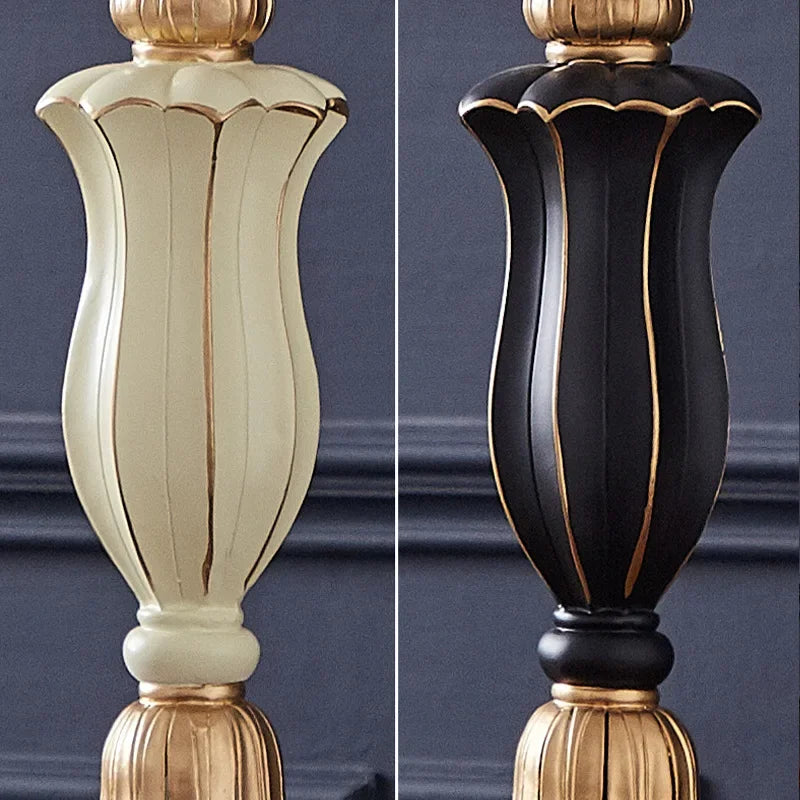 Élodie Nordic Green Carved Table Lamp