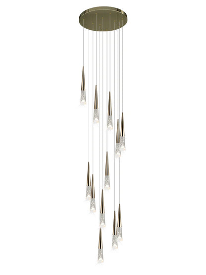 Vivienne Crystal Staircase Pendant Chandelier for Luxury Interiors