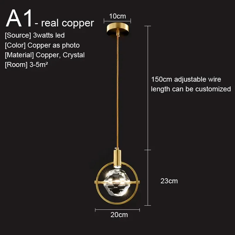 Amélie Crystal Pendant Hanging Light