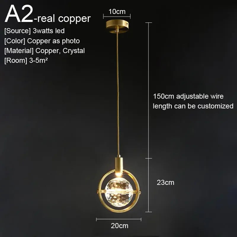 Amélie Crystal Pendant Hanging Light