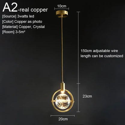 Amélie Crystal Pendant Hanging Light