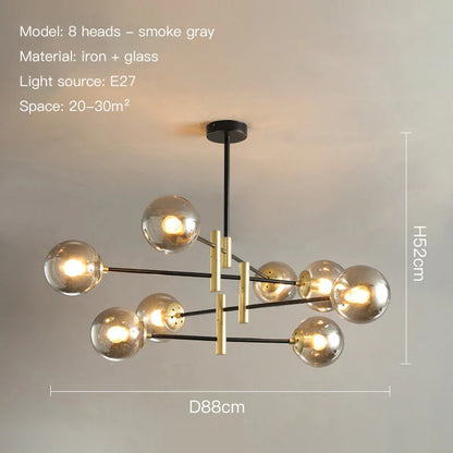 Juliette Contemporary Dual-Tone Chandelier