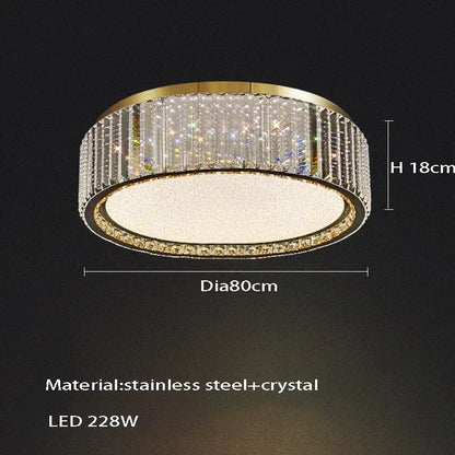 Chloé Luxury Crystal Ceiling Lamp Gold LED Modern Light