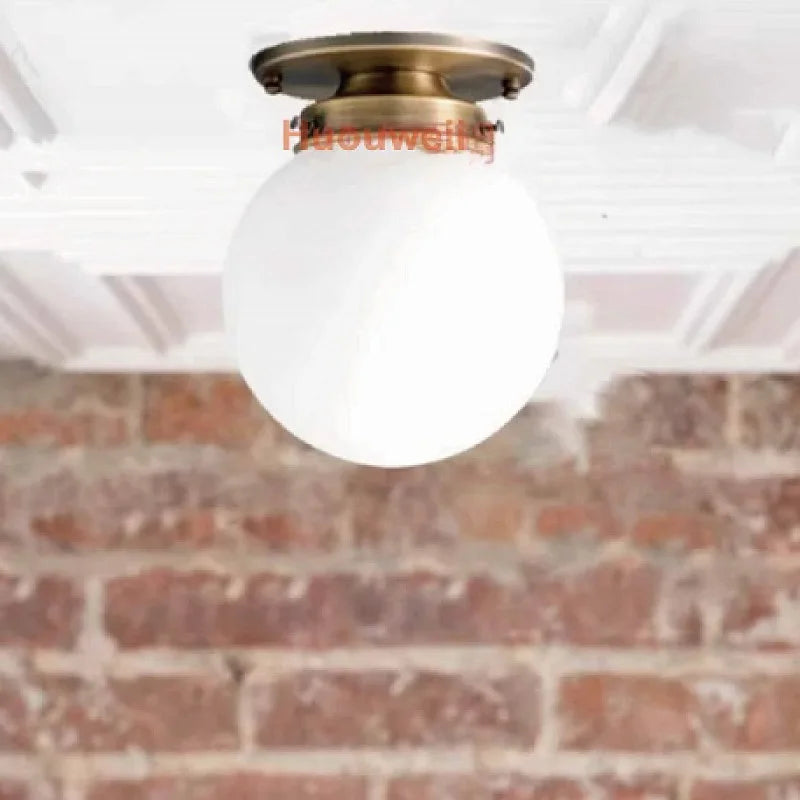 Elise Minimalist Glass Globe Ceiling Light