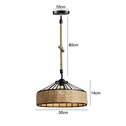 Aurélien Bamboo Rattan Pendant Light Handwoven Ceiling