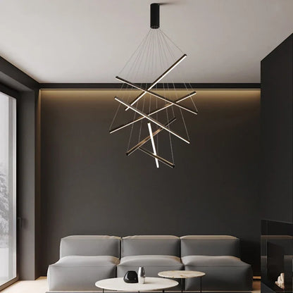 Élise Modern LED Stair Long Ceiling Chandelier